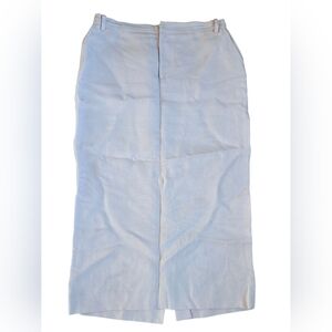 Ralph Lauren Purple Label Pink Midi 100% Linen Skirt Size 8